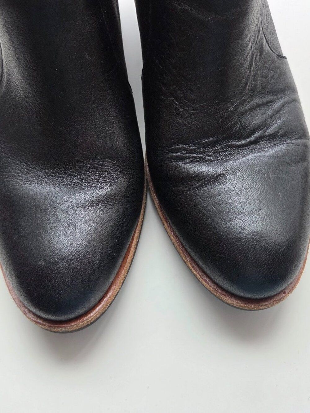 Kork Ease Skye Ankle Boot 9 Black Hand Finished Leather Western Comfort Bootie - Picture 4 of 12